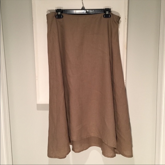 Eileen Fisher Irish Linen Skirt - Picture 3 of 6